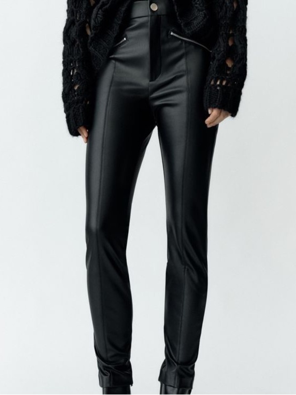 NWT Zara Faux Leather Pants